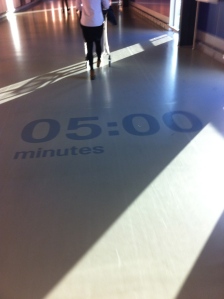 Just in case you are wondering how long it will take to walk to the terminal, they break it down for you, every 30s